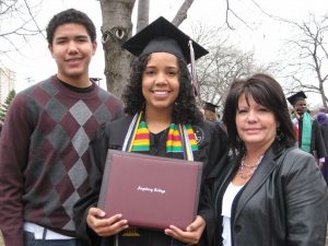 Jazmine Darden in graduation cap and gown